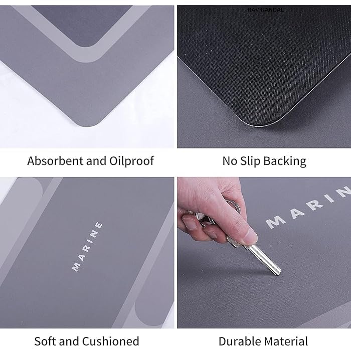 2 Piece Waterproof Memory Foam Kitchen Mat