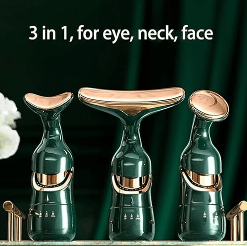 3 in 1 Anti Wrinkles Face Neck Eyes Massager - Click Cart Shopping