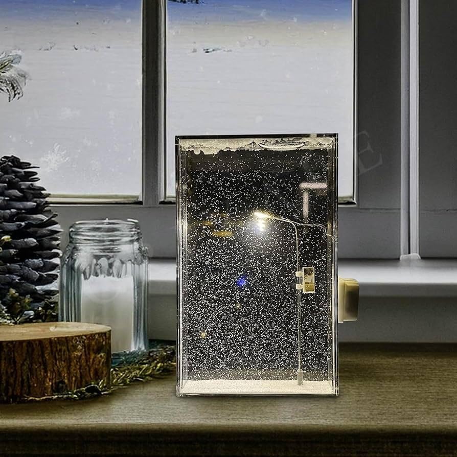 Desidiya Moon Crystal Ball Night Light,2.4 Inch Glass Ball Night LED Lamp with Woodern Base,Decorations Gifts for Men,Women,Kids,Boys,Girls | Gifts for Woman | Valentine Gift for Girlfriends