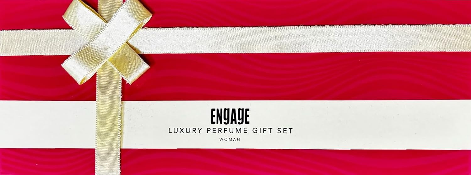 Engage Gift Assorted Luxury Perfume Set for Women 100ml (25ml x 4) | 4 Unique EDP Fragrances | Long Lasting | Travel Size Perfume Combo|Birthday, Anniversary | No Paraben |Dermat-Tested
