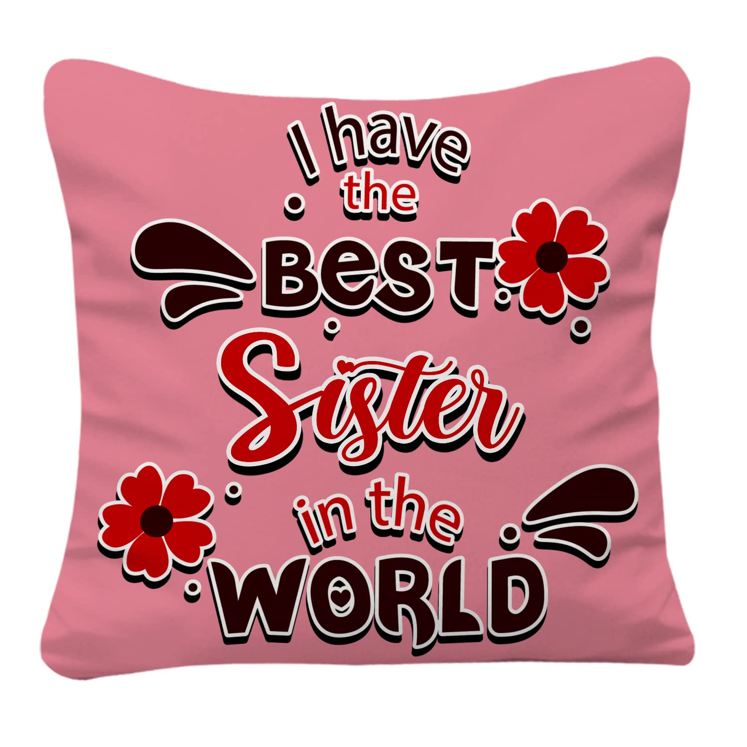 Rakhi Gift for Sister Birthday Anniversary Rakhi Gift Retrun Combo-Printed Coffee Mug Cushion Cover(12x12 Inch) with Filler and Keychain (Green)