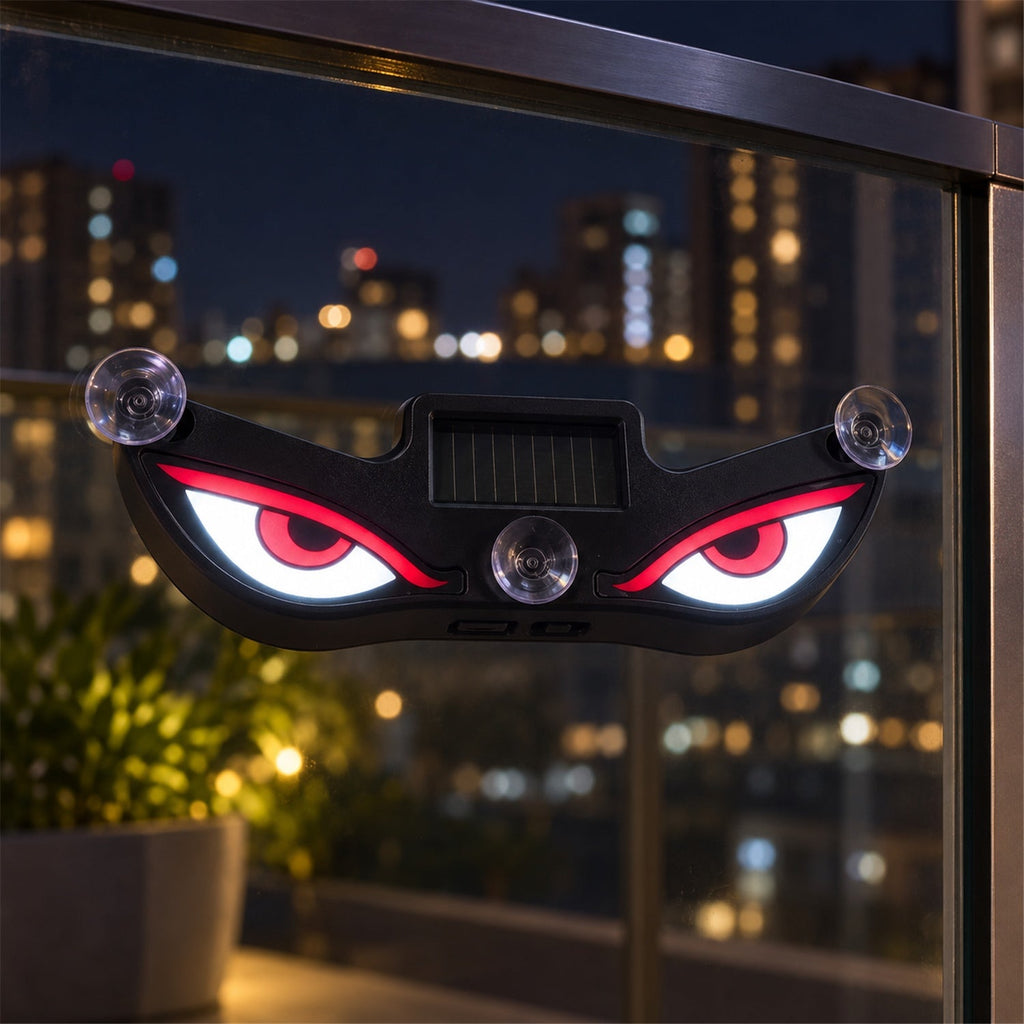Solar Evil Eyes Warning Light With Usb Charging And Suction Mount (1 Pc)