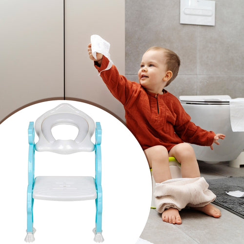 2-in-1 Potty Training Toilet Seat with Step Stool Ladder