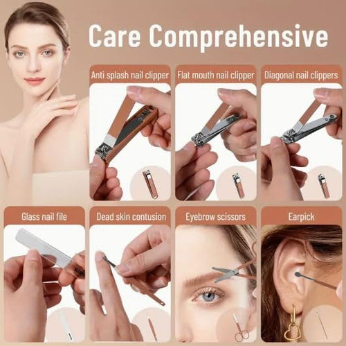 8-in-1 Professional Nail Clipper Set – Manicure & Pedicure Grooming Kit