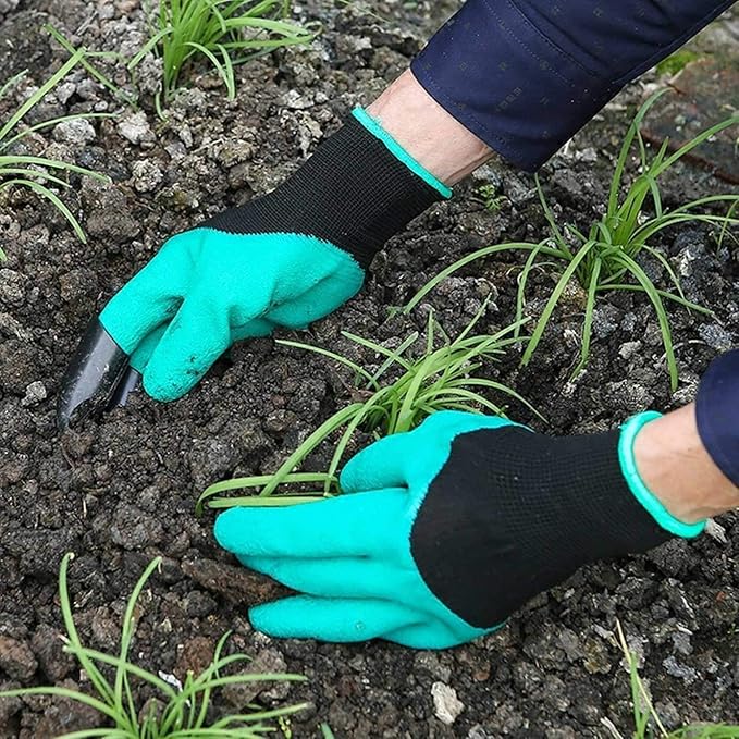 Green Garden Hand Gloves, Size: Medium