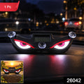 Solar Evil Eyes Warning Light With Usb Charging And Suction Mount (1 Pc)
