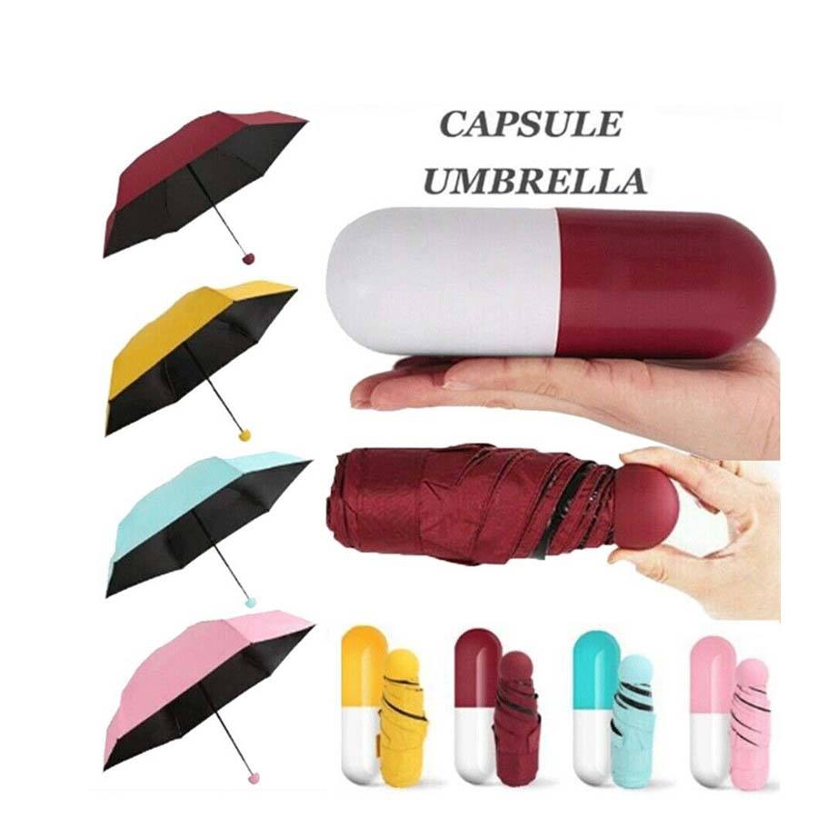 Mini Capsule Shaped Folding Capsule Umbrella