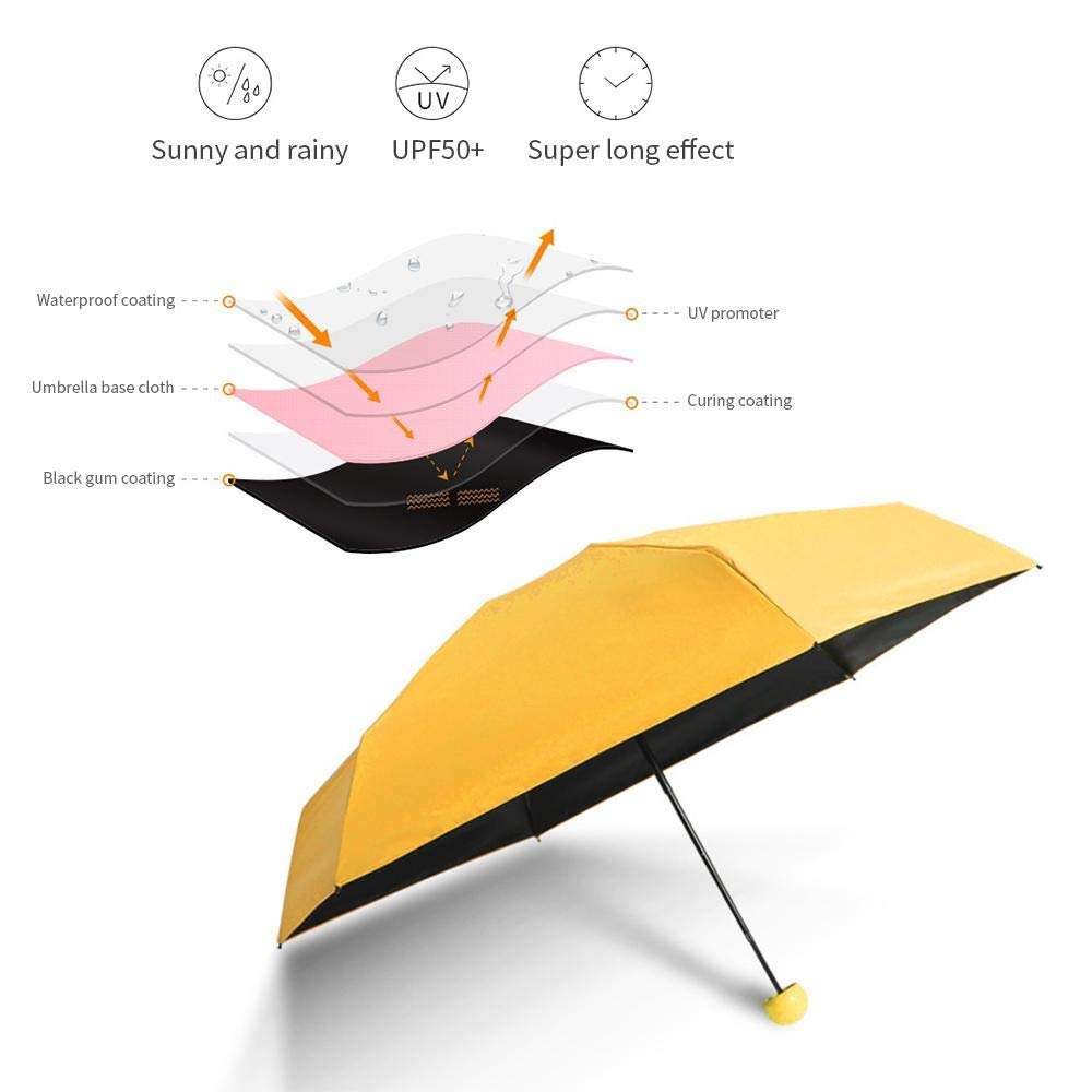 Mini Capsule Shaped Folding Capsule Umbrella
