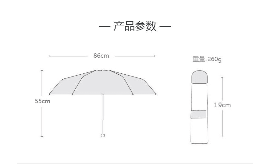 Mini Capsule Shaped Folding Capsule Umbrella